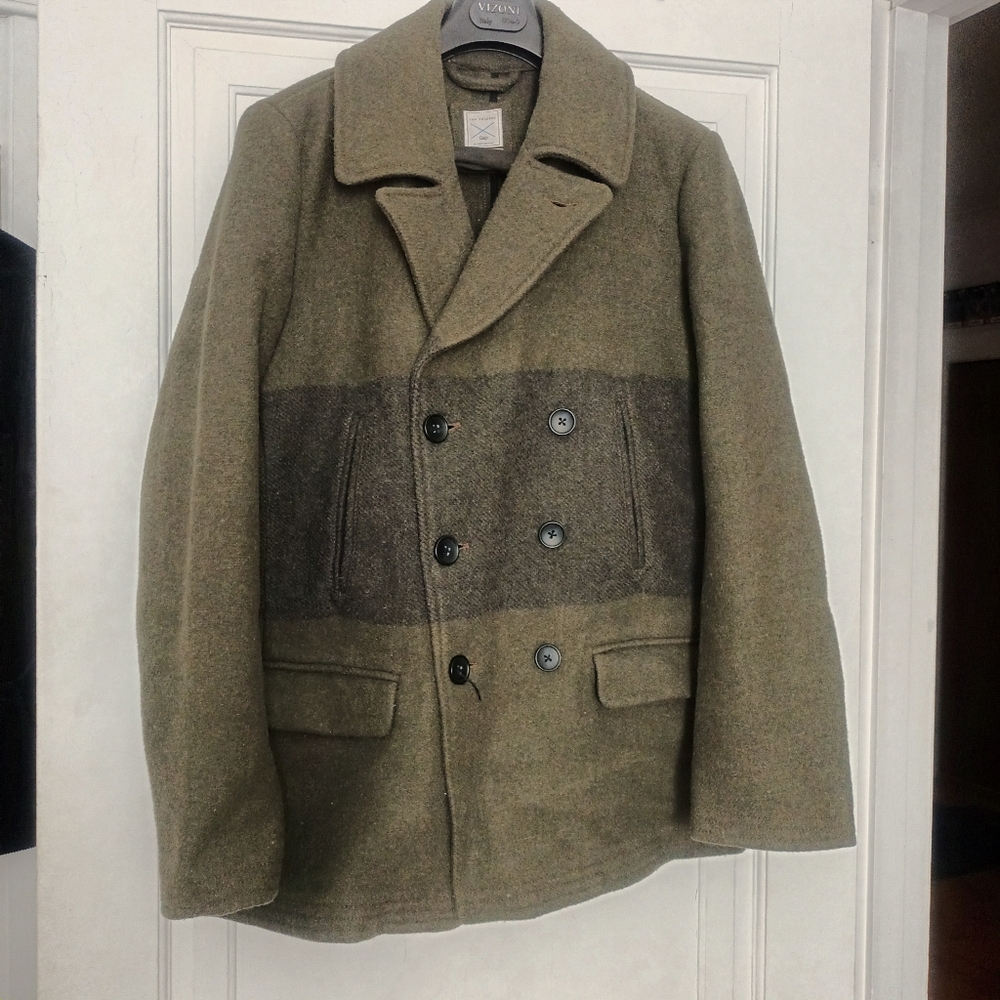 Gap Green Wool Peacoat - M